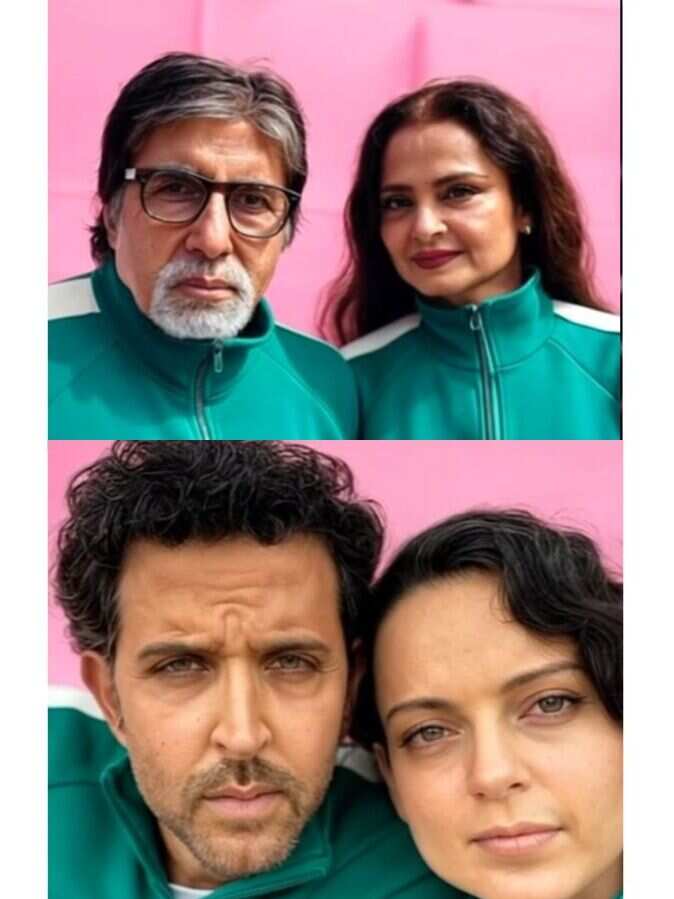 AI imagines Bollywood's ex-lovers in Squid Game