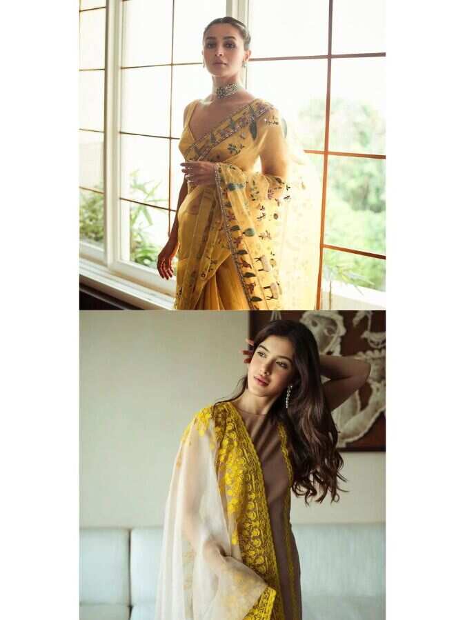 Basant Panchami 2025: Bollywood-divas inspired looks for Saraswati Puja look