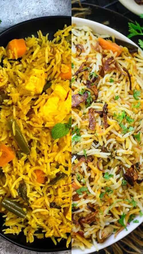 Pulao vs Veg biryani Know the difference