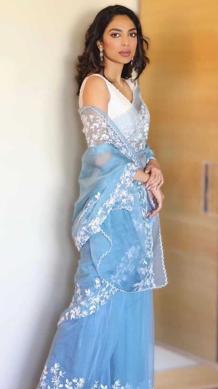 sachin and babi light blue dress 21 Couple engagement outfits ideas main image 0