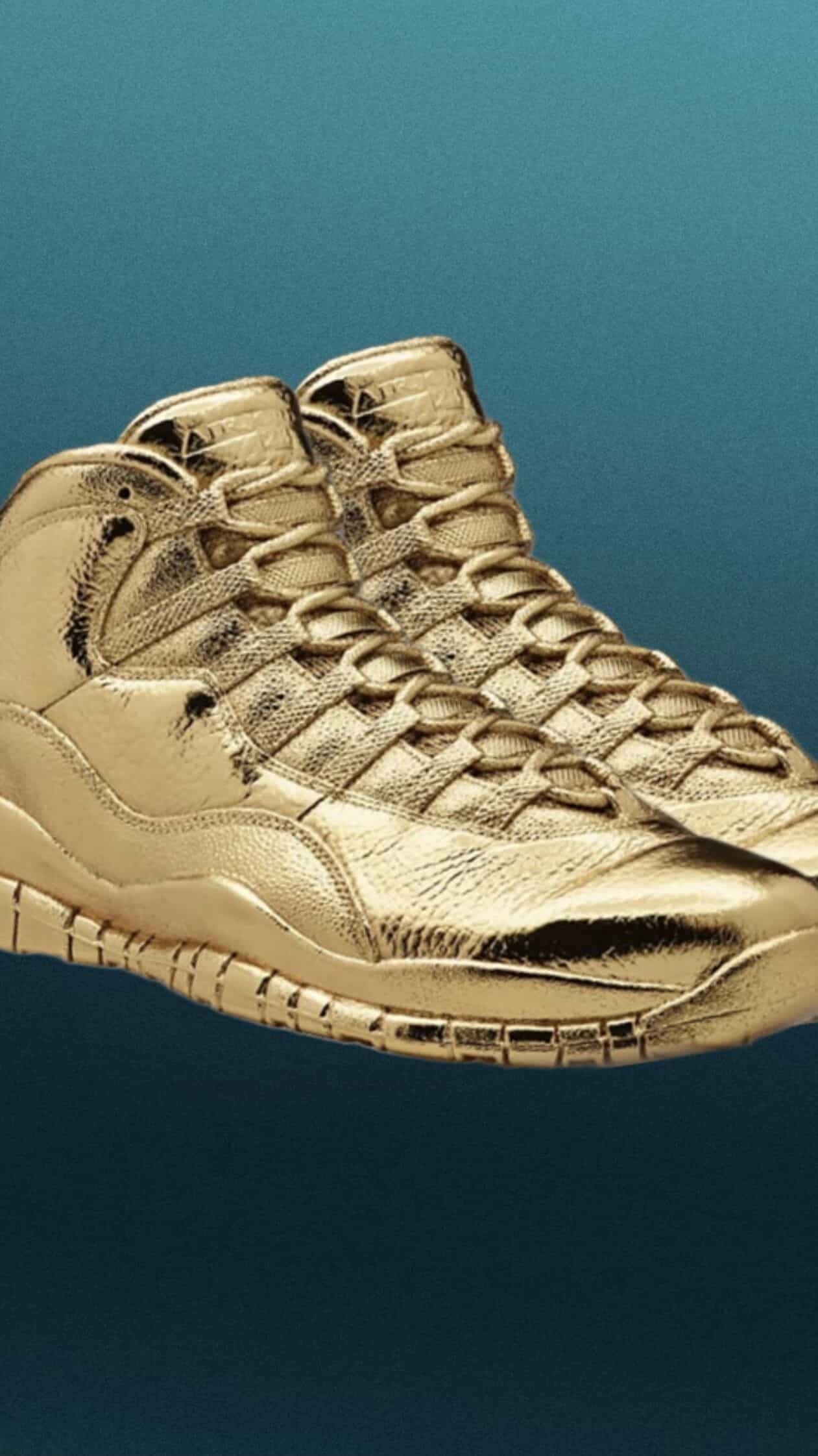 solid gold air jordans price